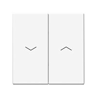 Выключатель для жалюзи без рамки Systeme Electric ArtGallery 2-кл. белый картинка